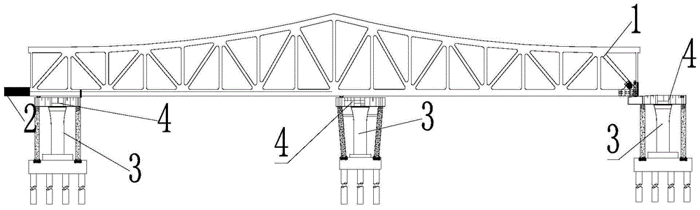 Auxiliary moving device for bridge jacking construction and bridge jacking construction method