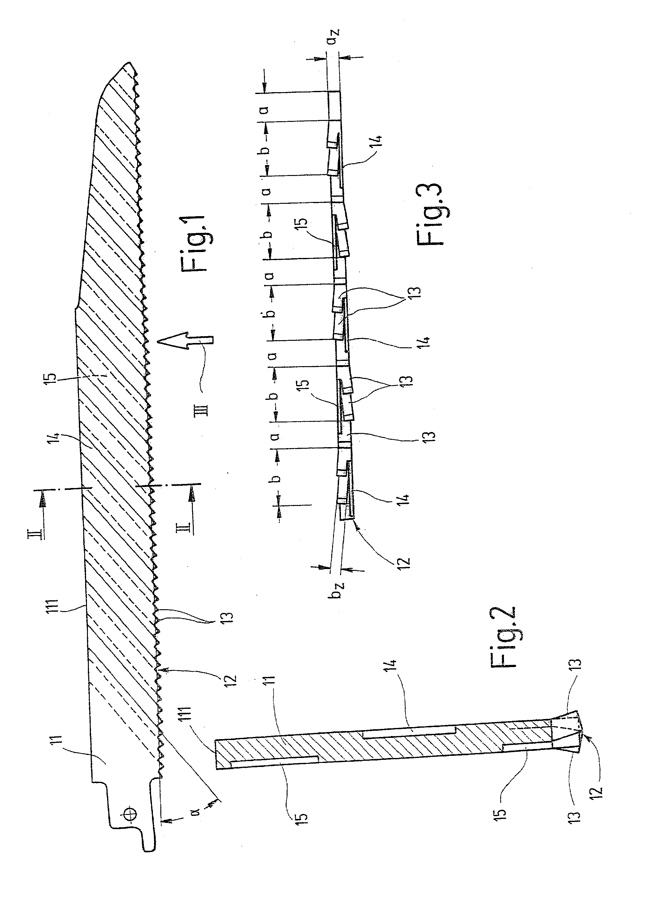 Saw blade for hand-held tools