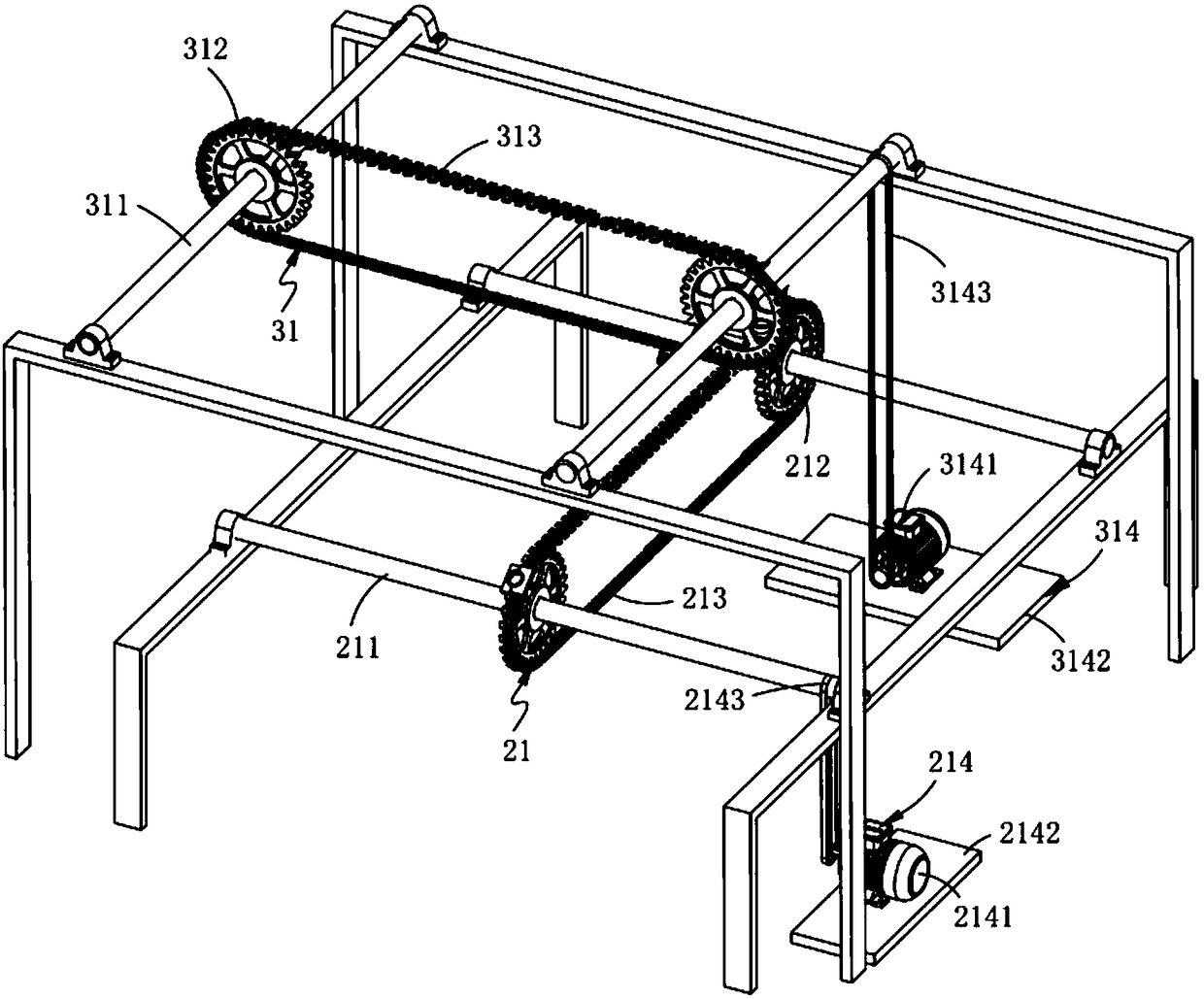 Automatic fiber arranging device