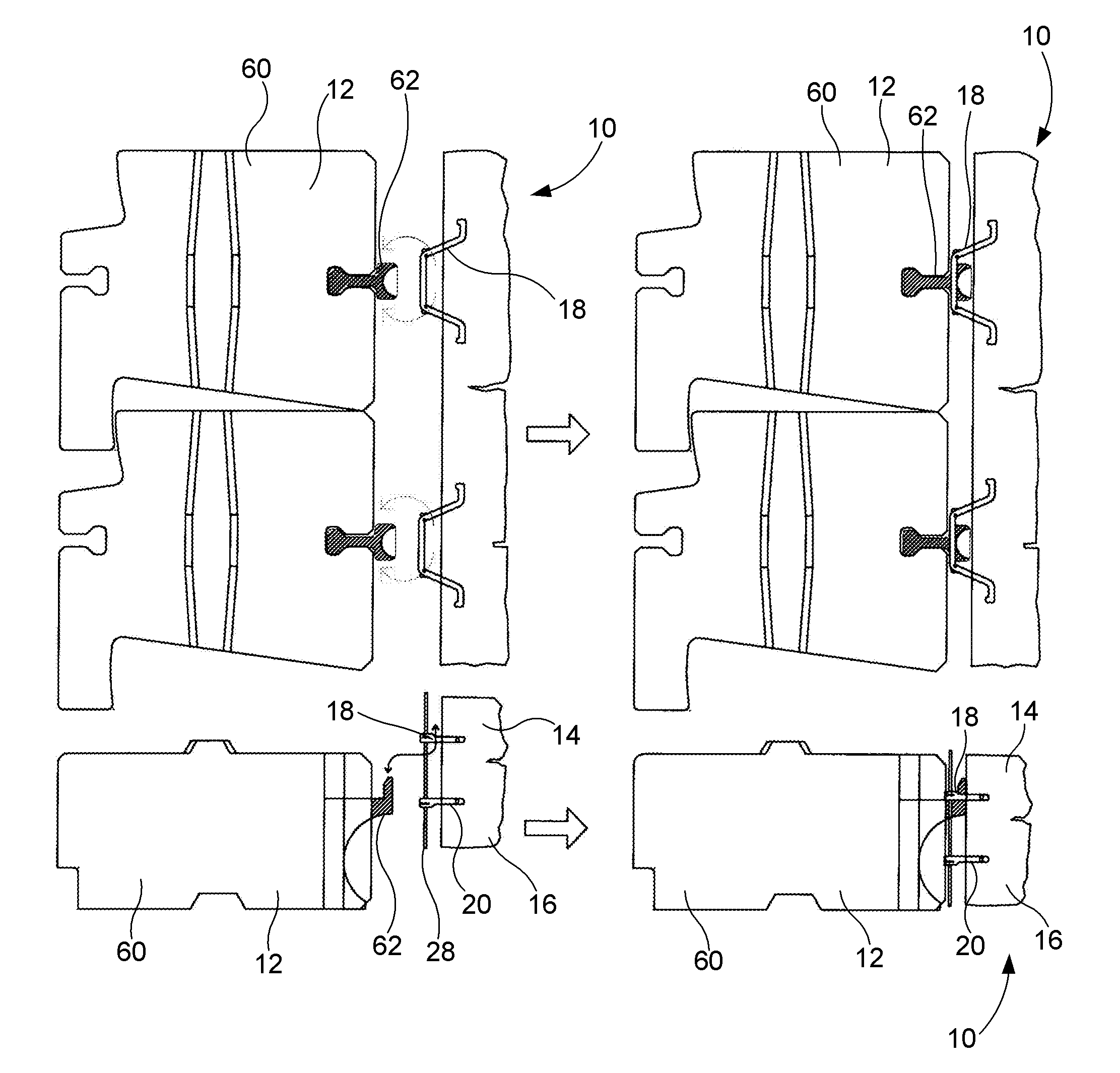 Facing element and method of fabricating thereof