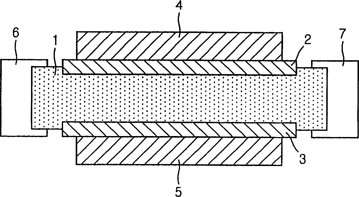 PTC current limiting device having molding part made of insulating material