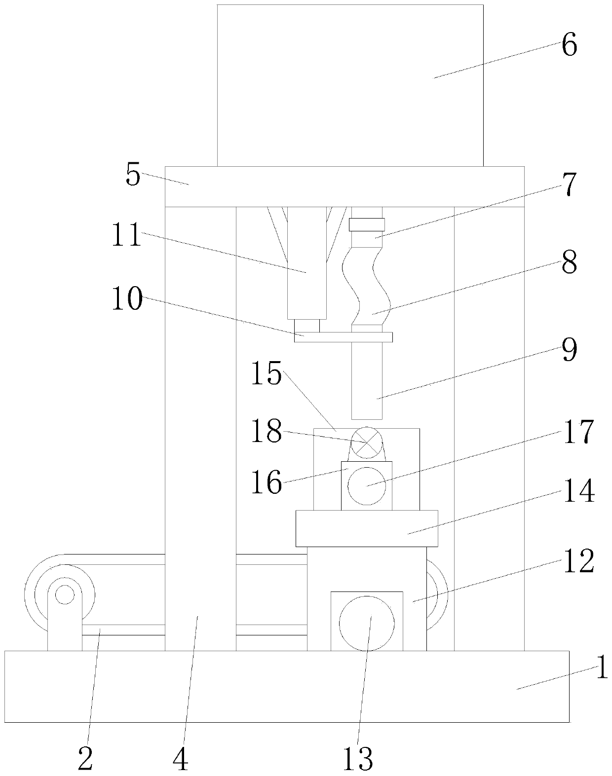 Leakage-proof glass fiber powder filling device