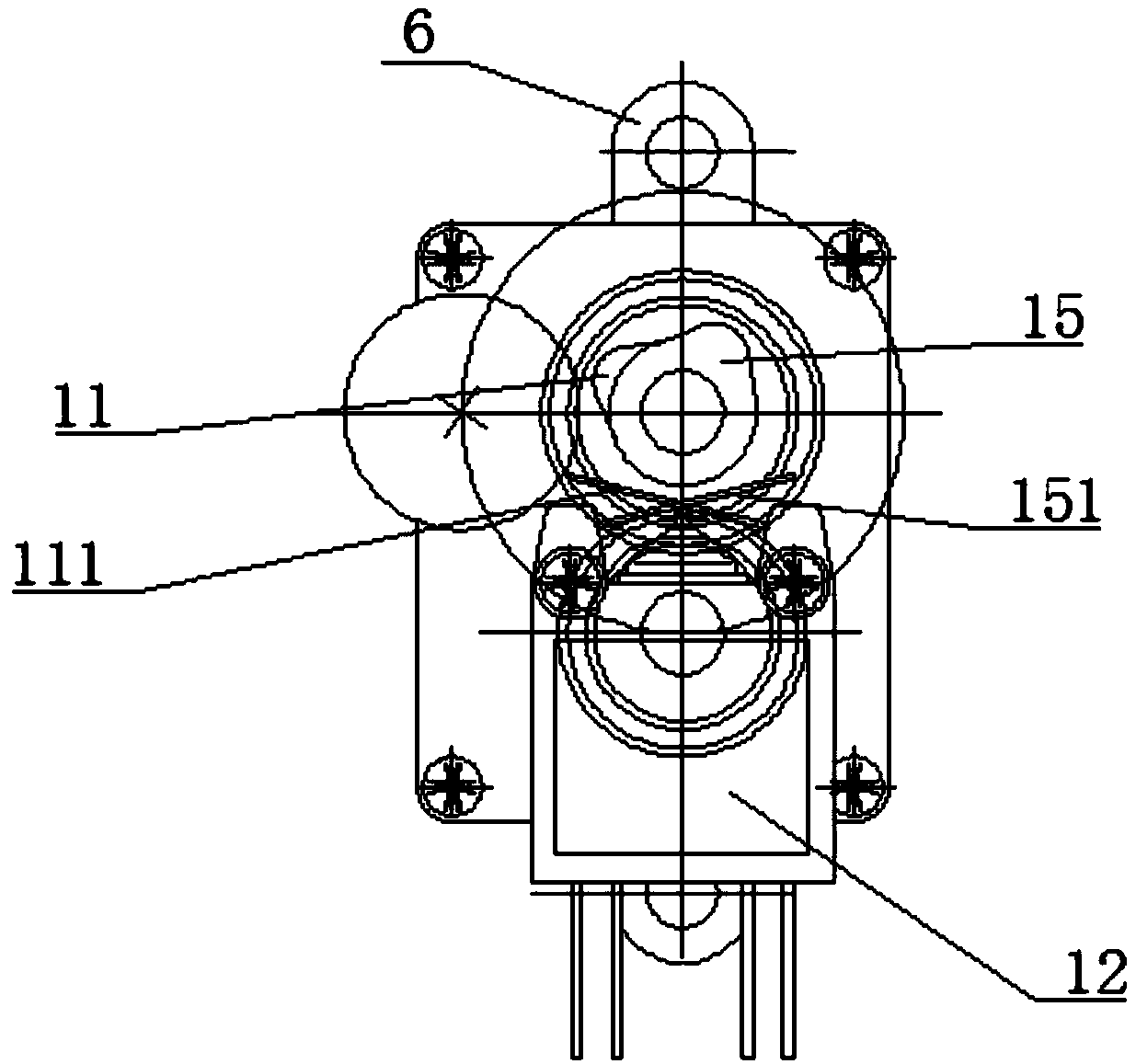 Control mechanism of multi-rotation valve drive device