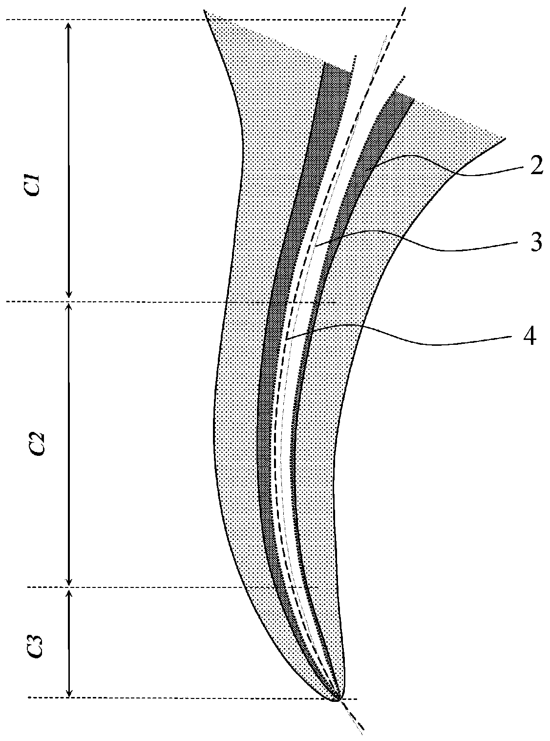 A kind of nickel-titanium alloy gradient flexible root canal file and its manufacturing method