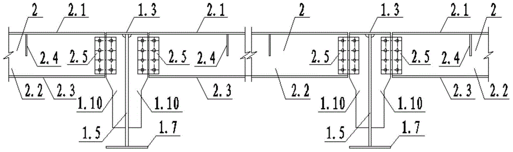 Rigid connection construction and contraction technology of shear beam for splicing prestressed concrete box girders