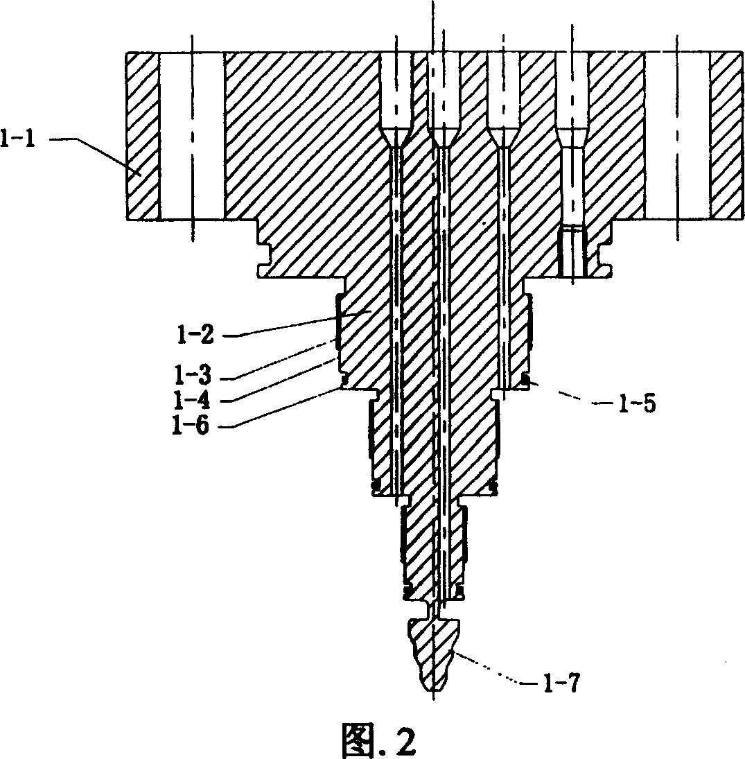 Nozzle for micro and nano material preparation by interior mixing supercritical fluid