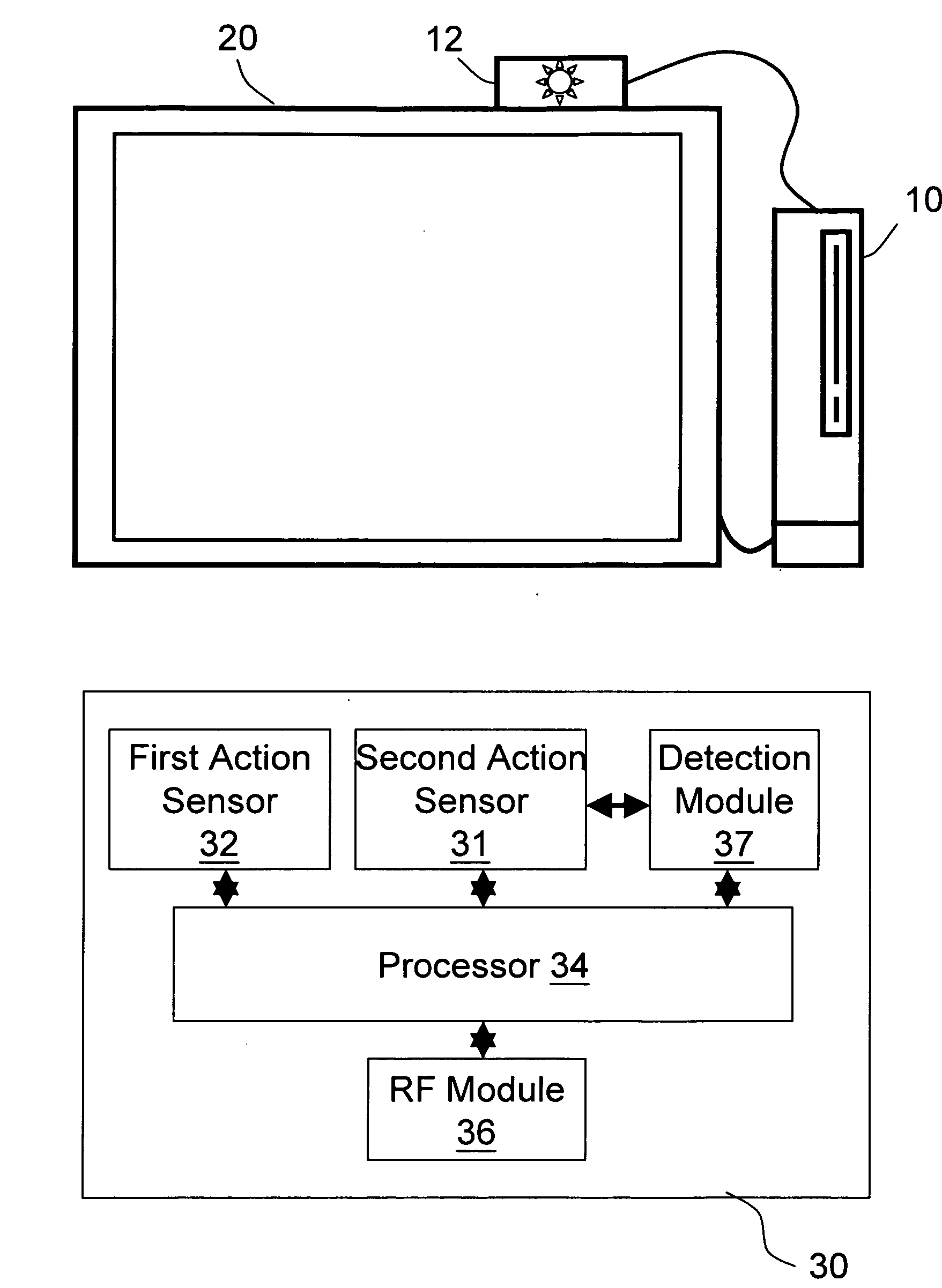 Interactive game method and system with sports injury protection