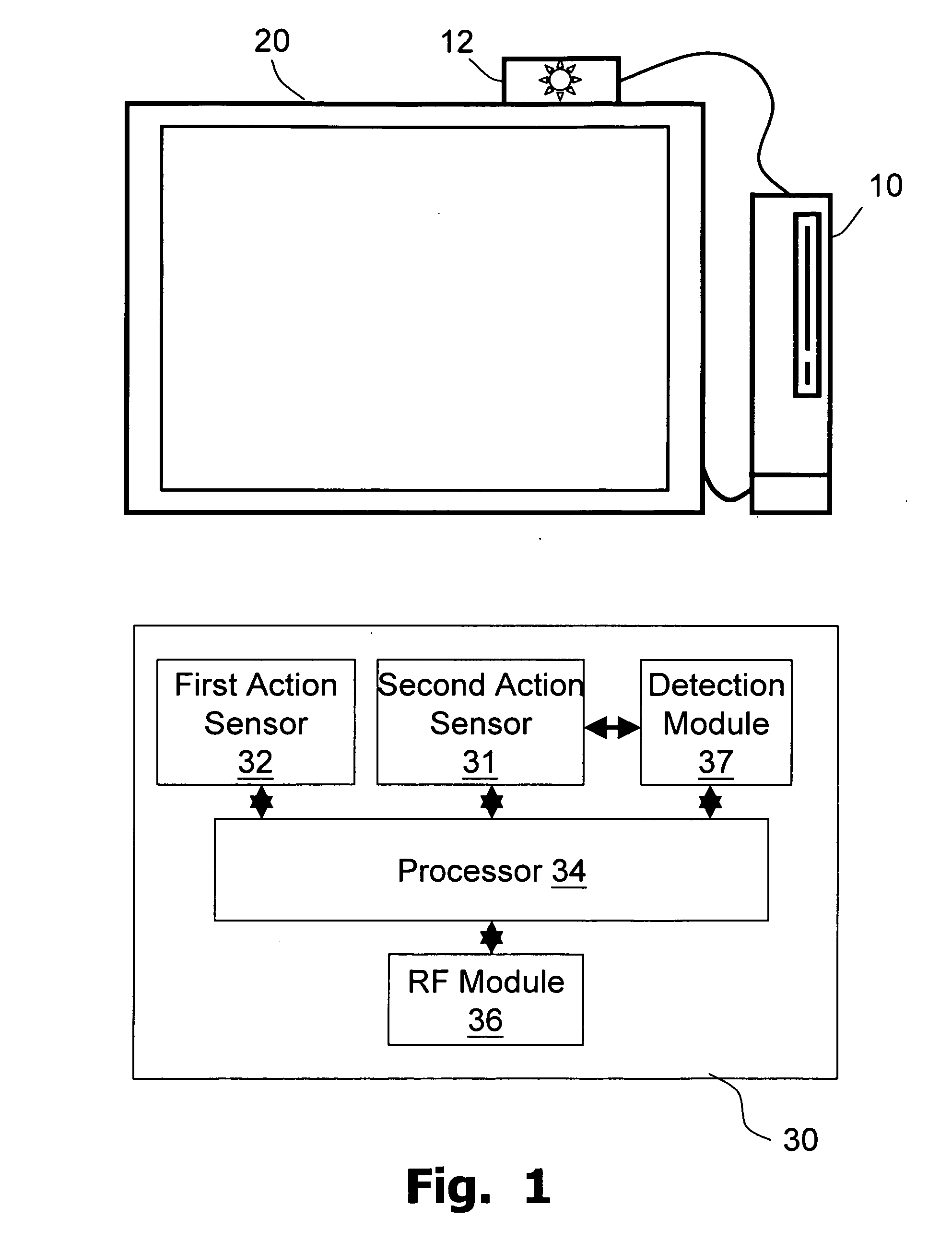 Interactive game method and system with sports injury protection