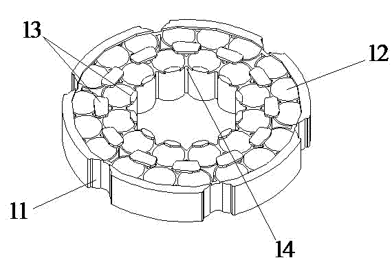 Lithium battery pack fixing device