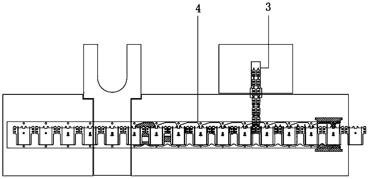 Stamping die capable of achieving blanking and riveting one-time forming