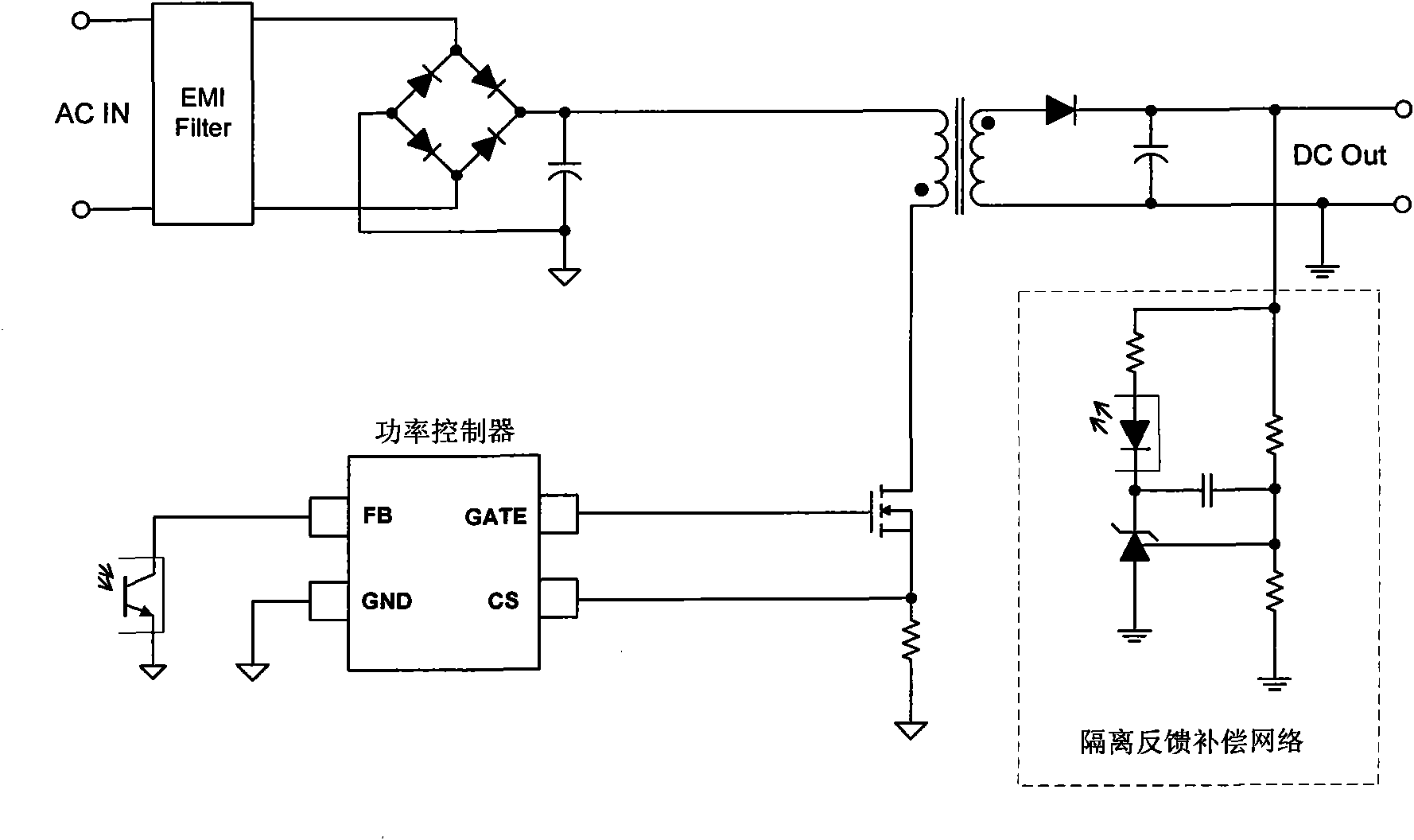 System and method for compensating maximum output power of switching power supply