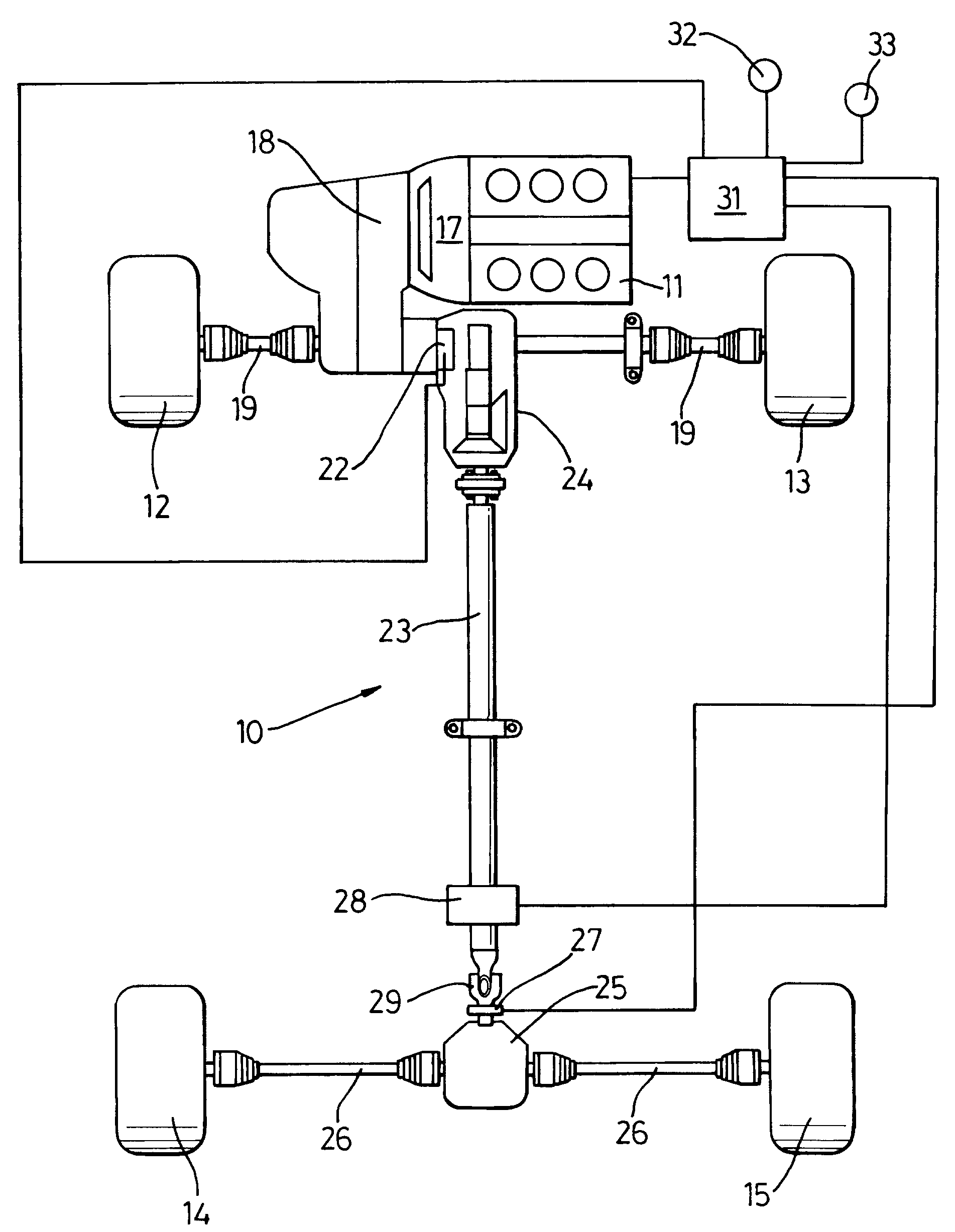 Hybrid motor vehicle driveline