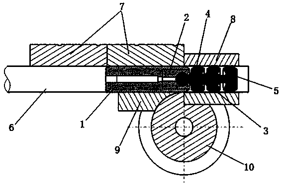 Flexible bending tube die of ball-and-socket joint structure