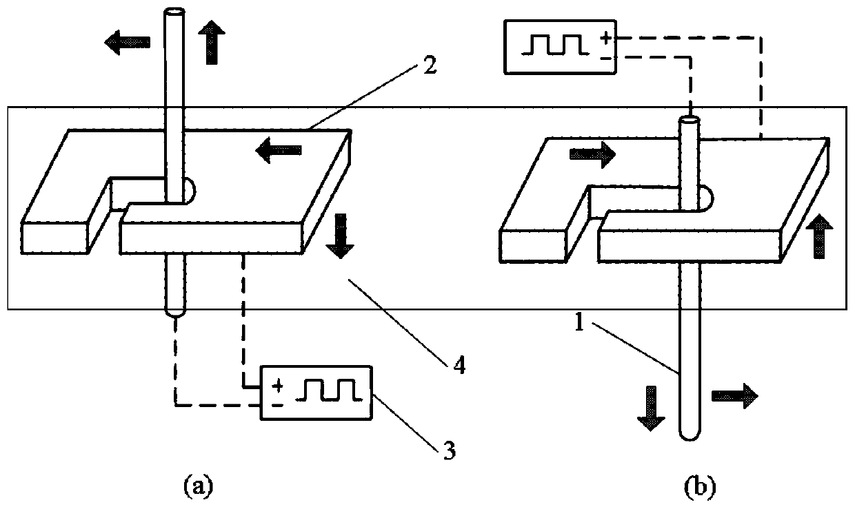 Micro-electrolytic wire-cutting processing method of wire electrode workpiece with different speed compound motion