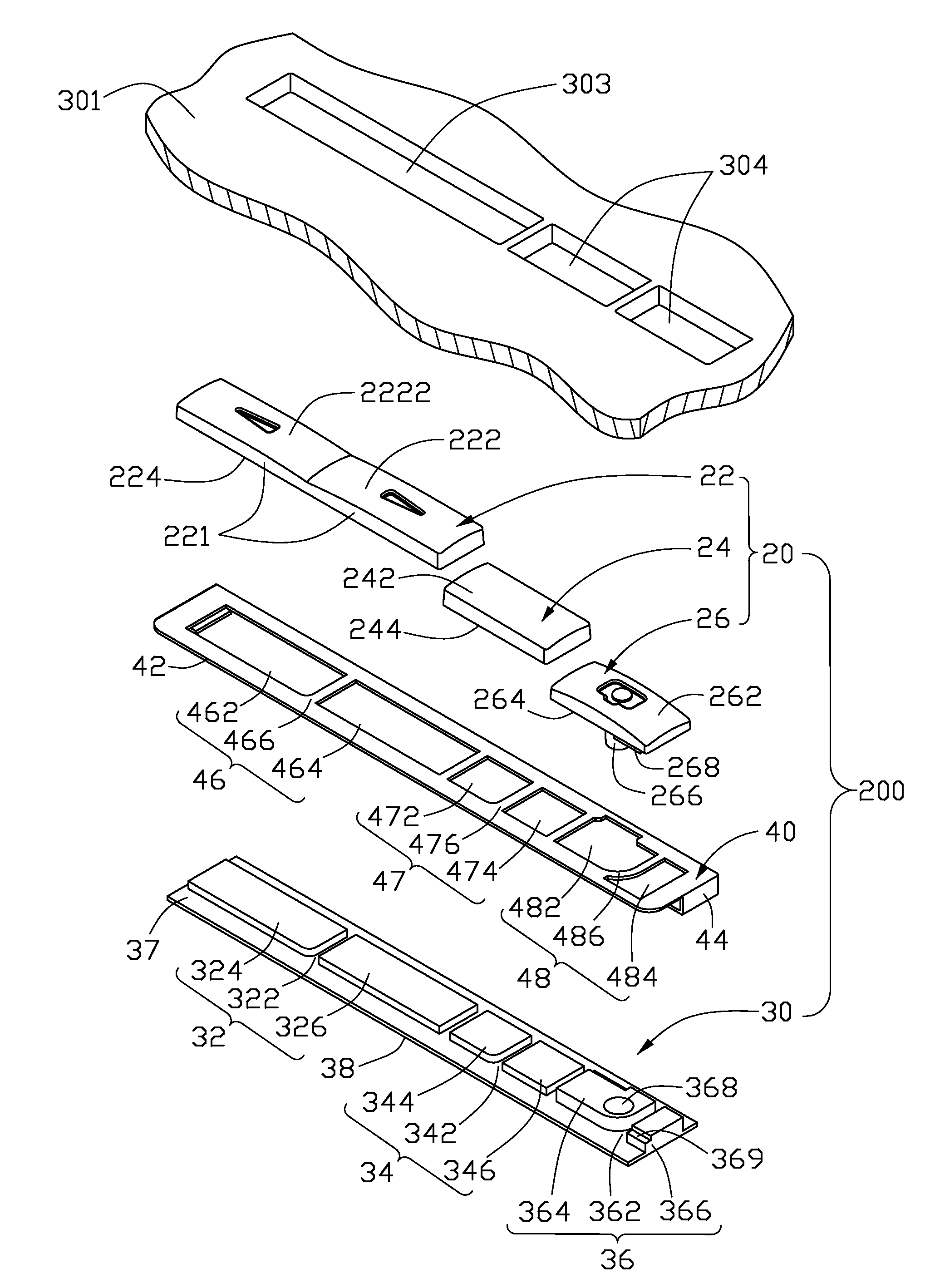 Keypad assembly and portable electronic device with same