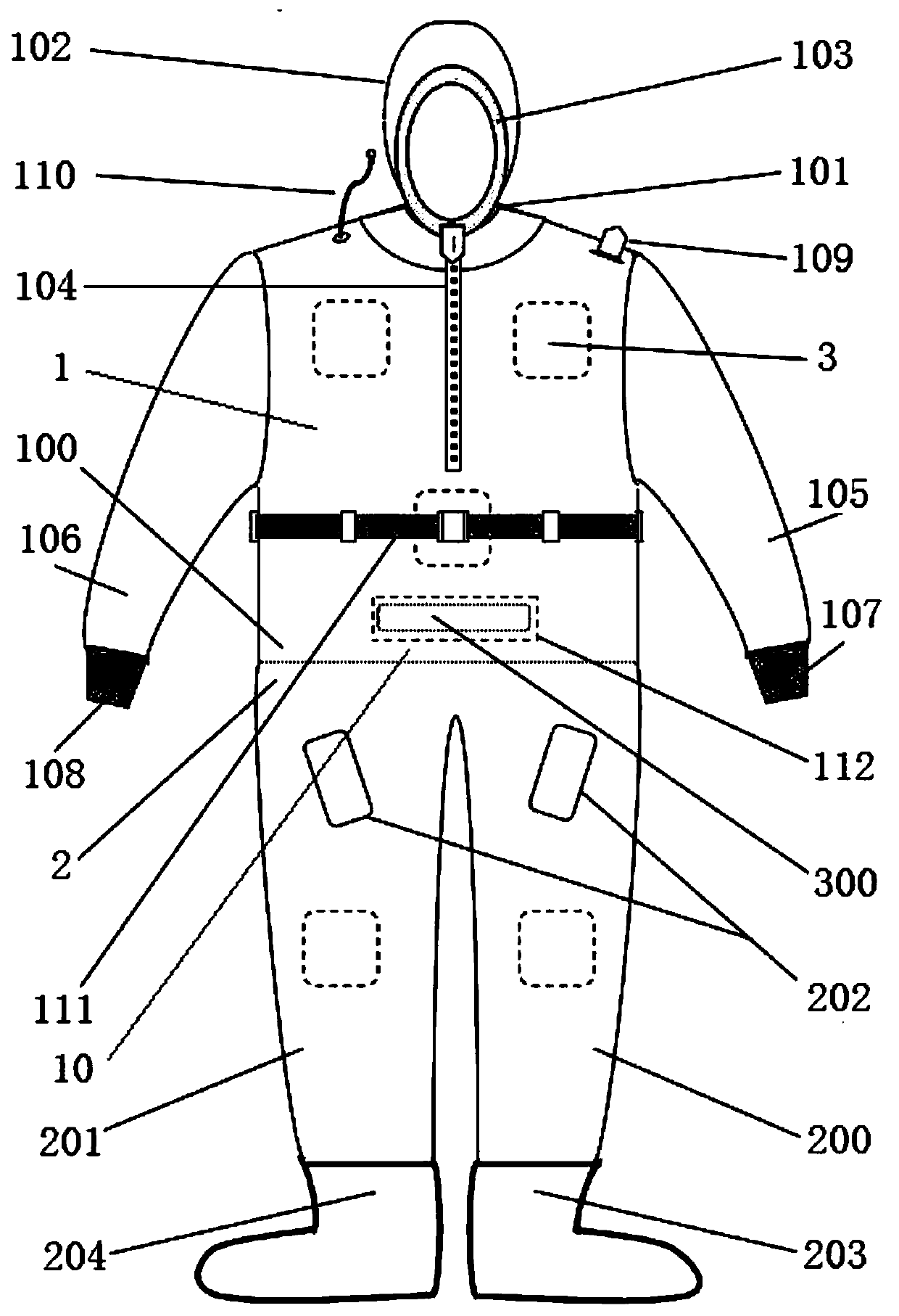 Electric heating warm keeping diving suit