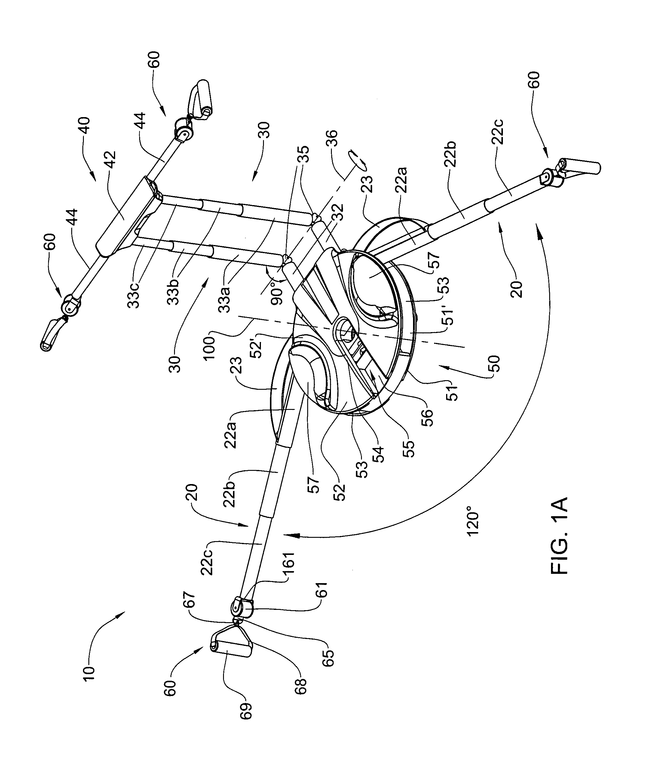 Compact office exercise unit