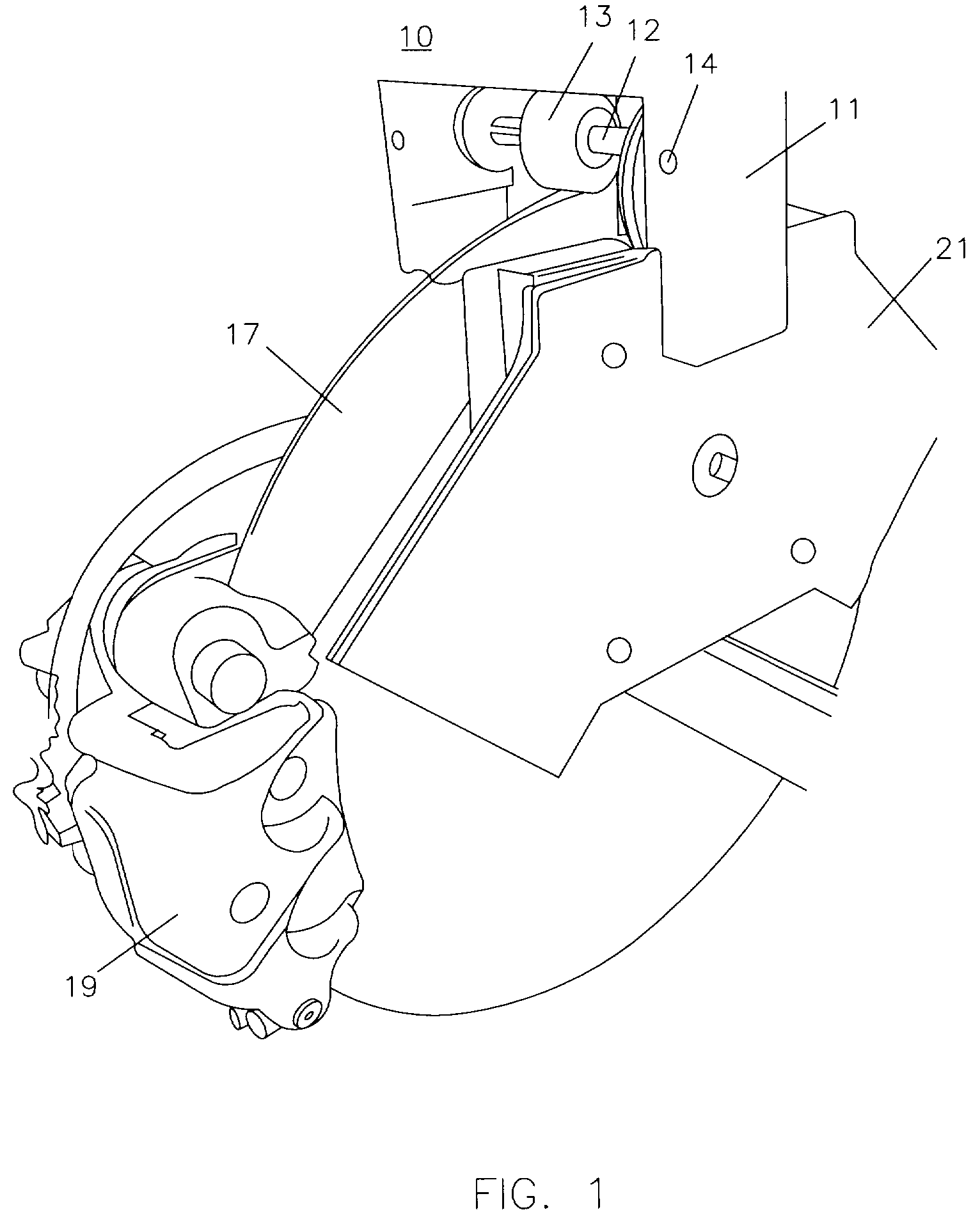 System for cooling a disc brake rotor and collecting brake pad waste