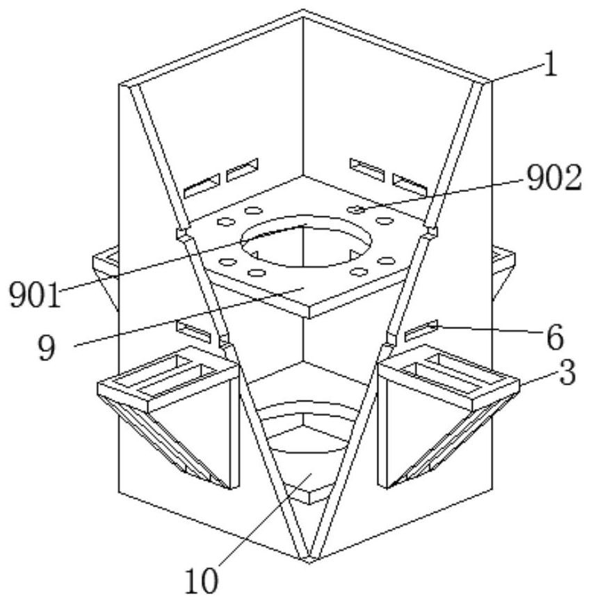 Full-bolt socket and spigot type beam column connecting structure of fabricated steel concrete