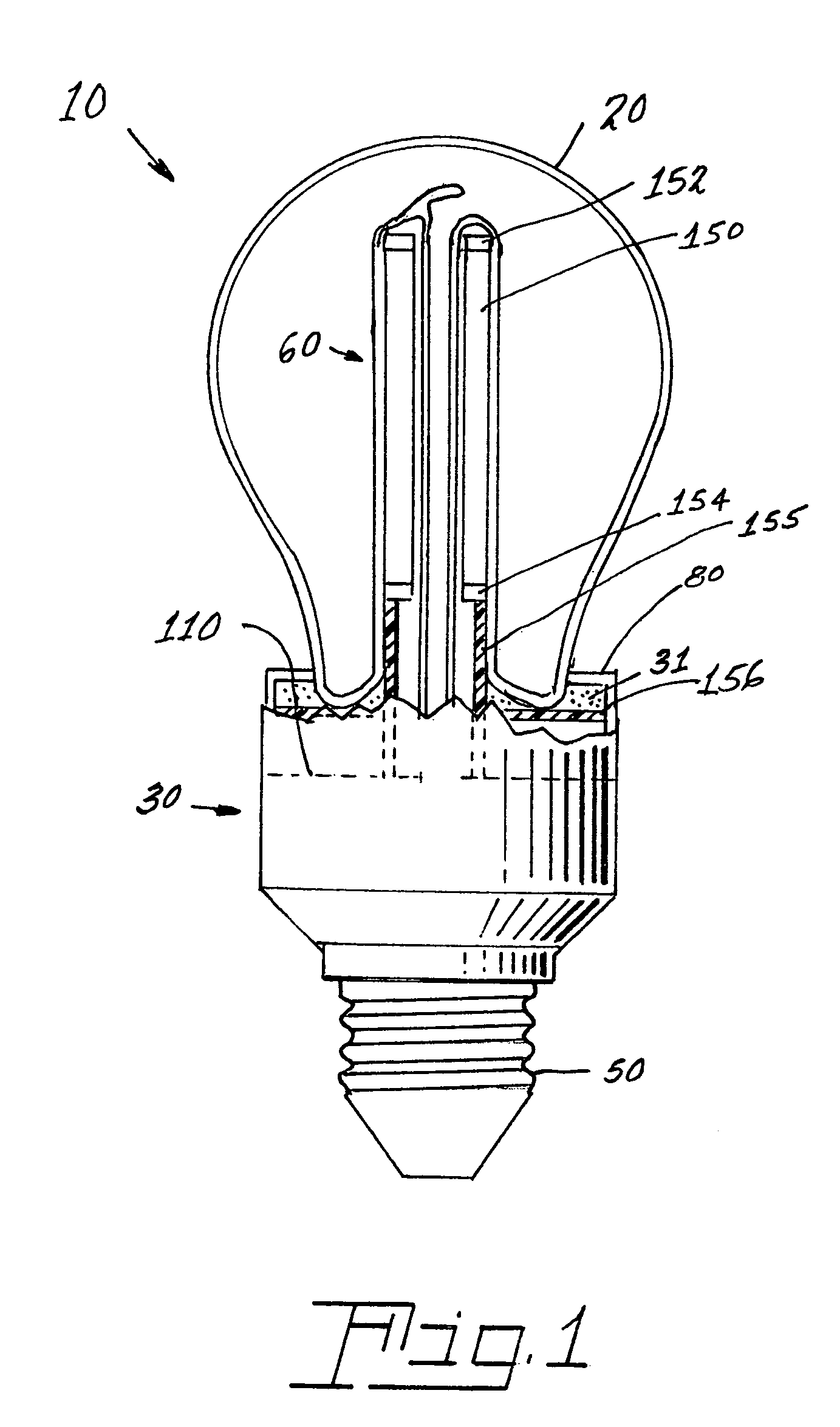 Re-entrant cavity fluorescent lamp system