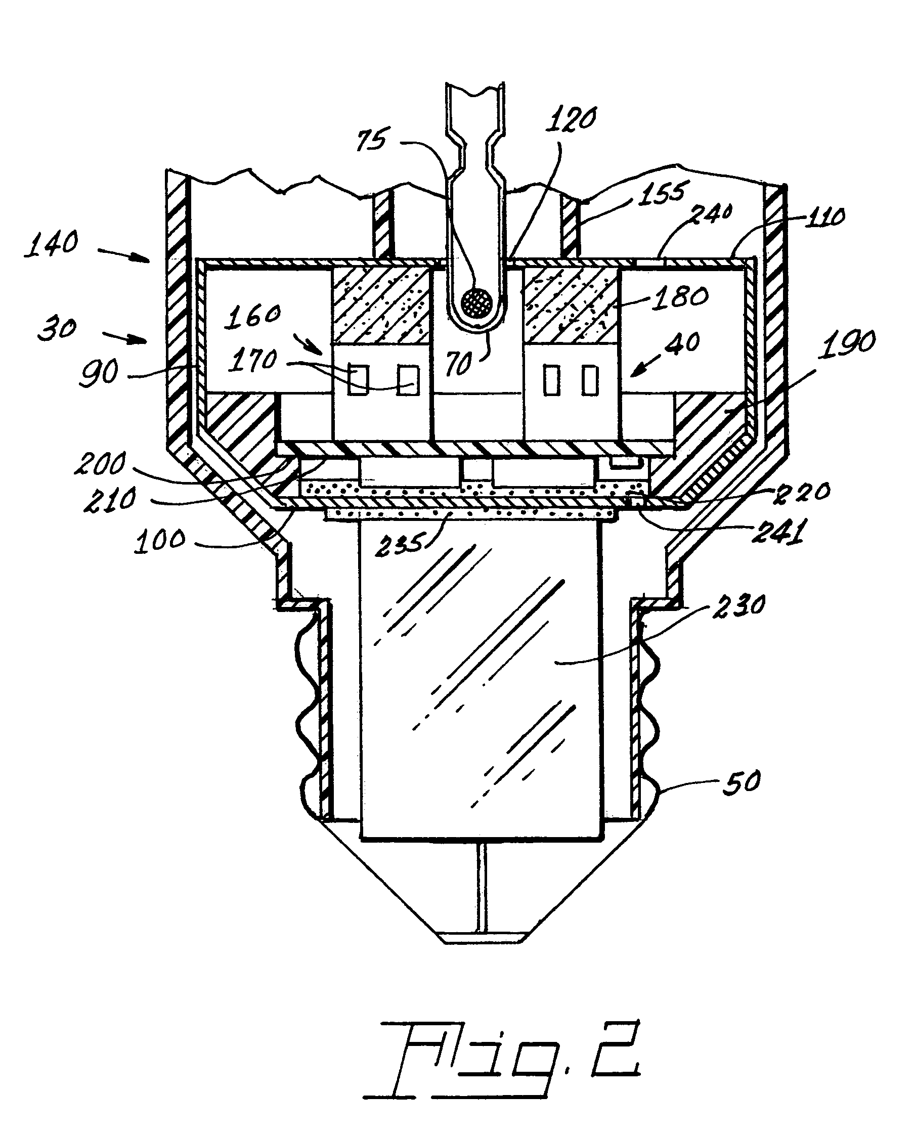 Re-entrant cavity fluorescent lamp system