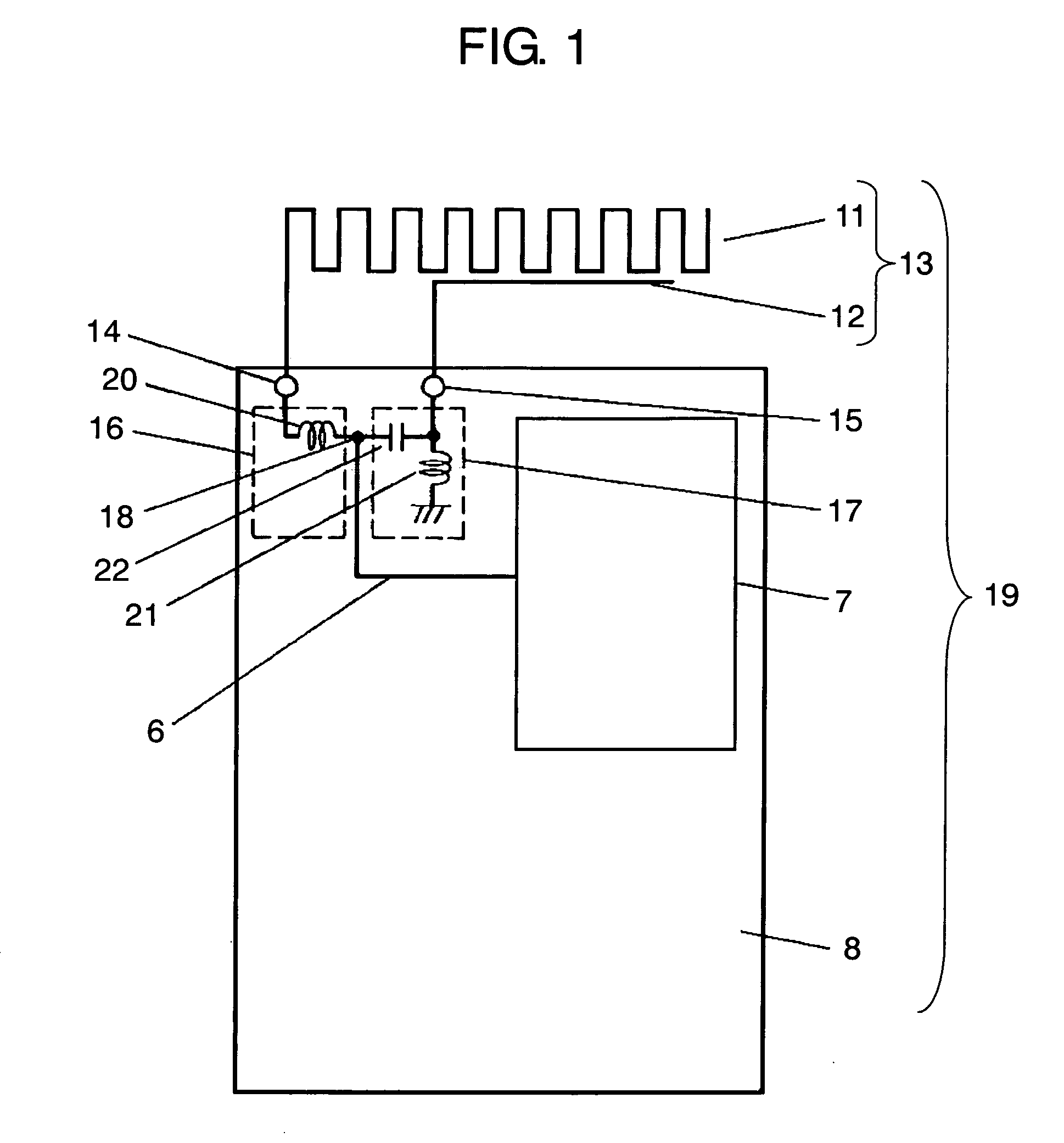 Wireless device having antenna