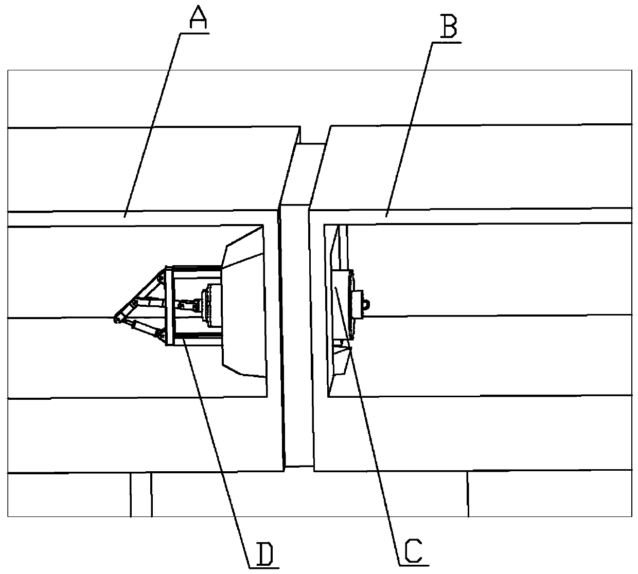 Ultra-large type offshore floating type platform and butt joint forming method thereof