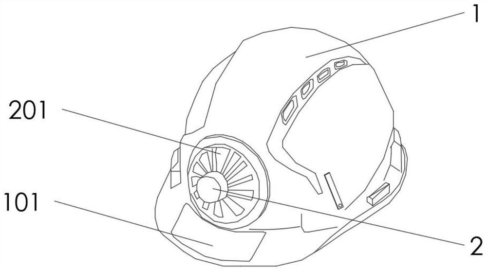 Heat dissipation safety helmet