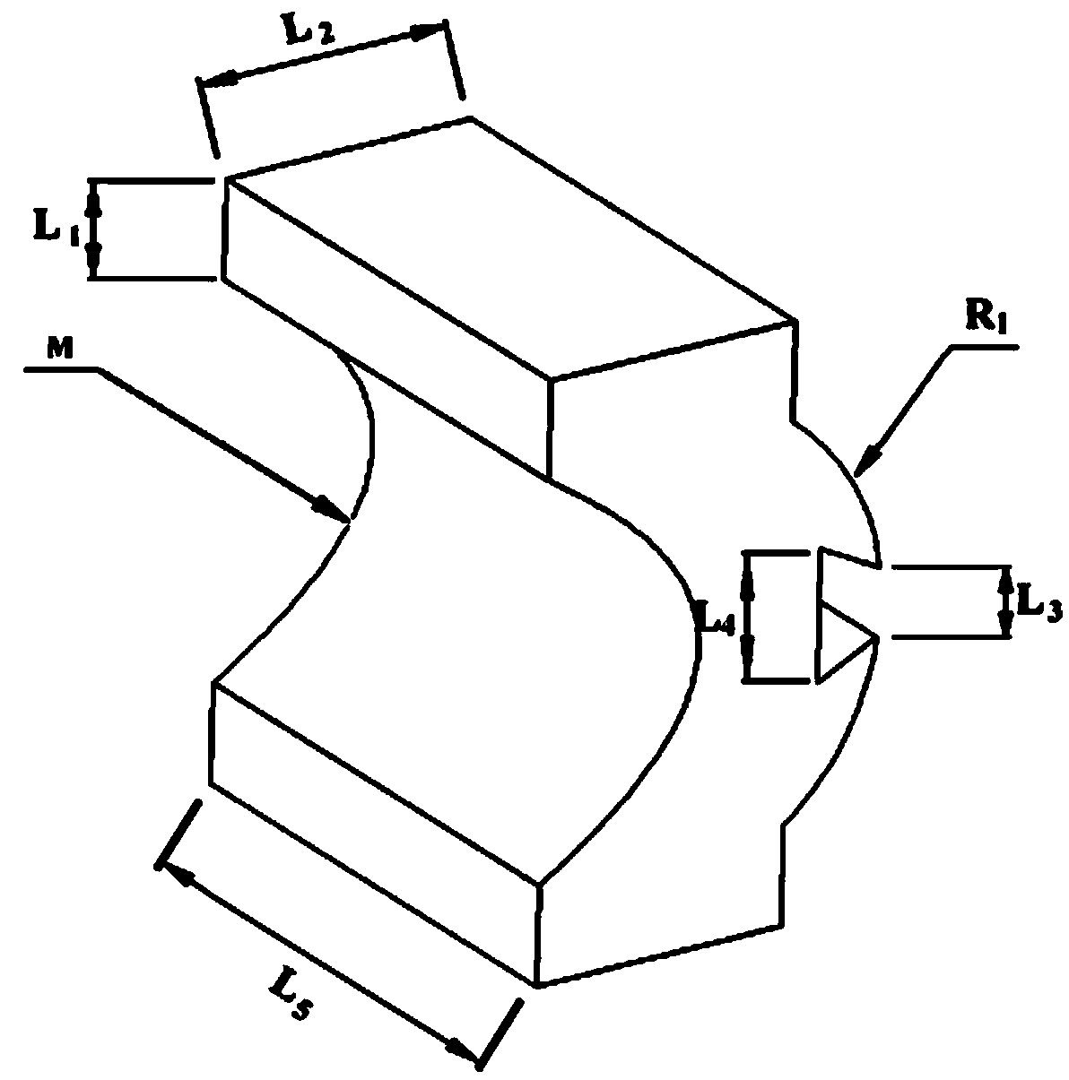 Combined metal solid armature for electromagnetic emission and manufacturing method thereof