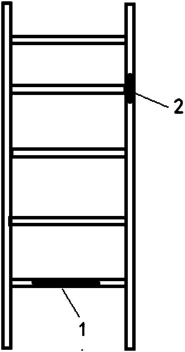 A ladder anti-dumping safety system based on angle detection and alarm function