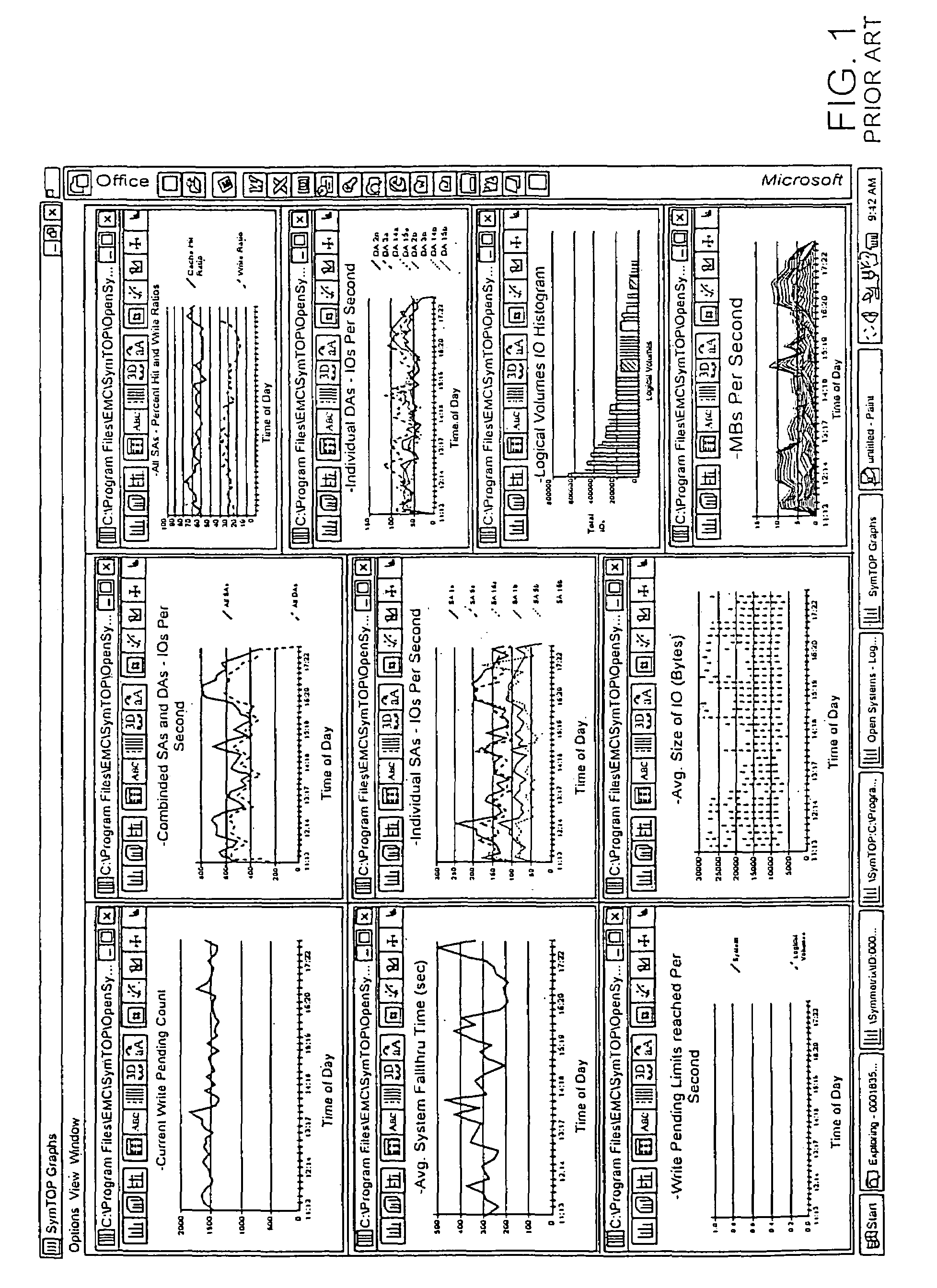 Method and storage and manipulation of storage system metrics