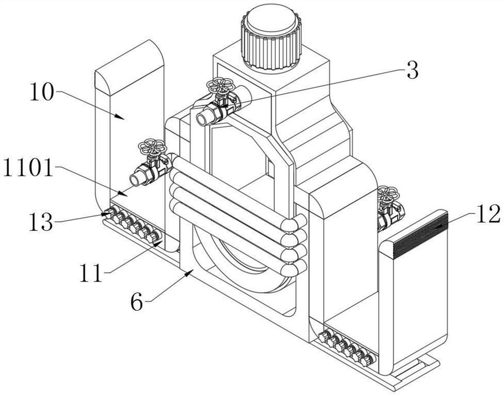 Oil mist environmental test chamber exhaust gas treatment device