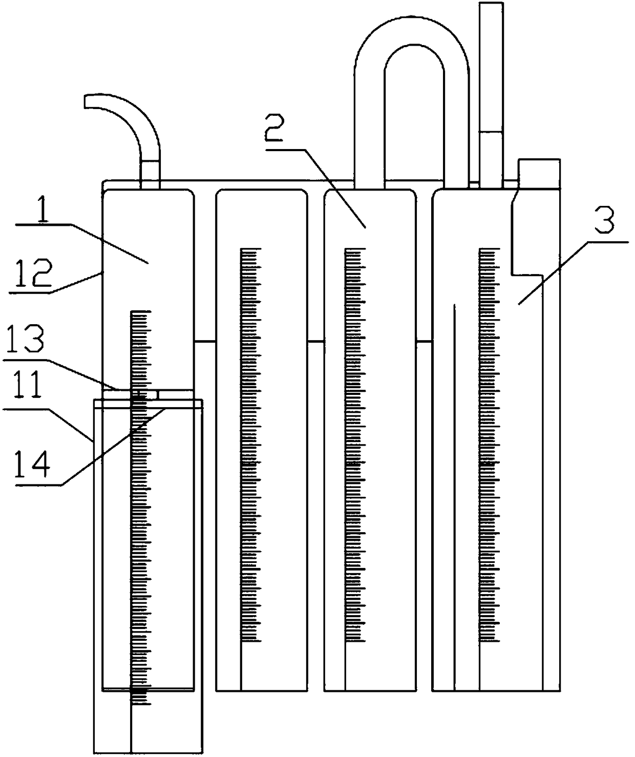 Pleural fluid collecting and sampling all-in-one drainage bottle