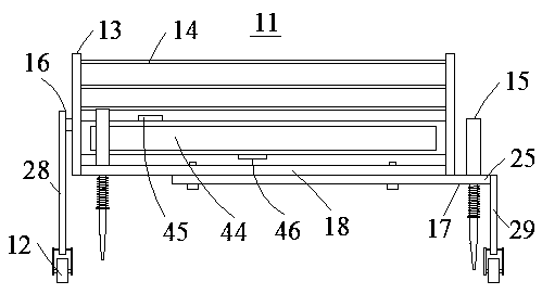 Greening structure of road isolation belt