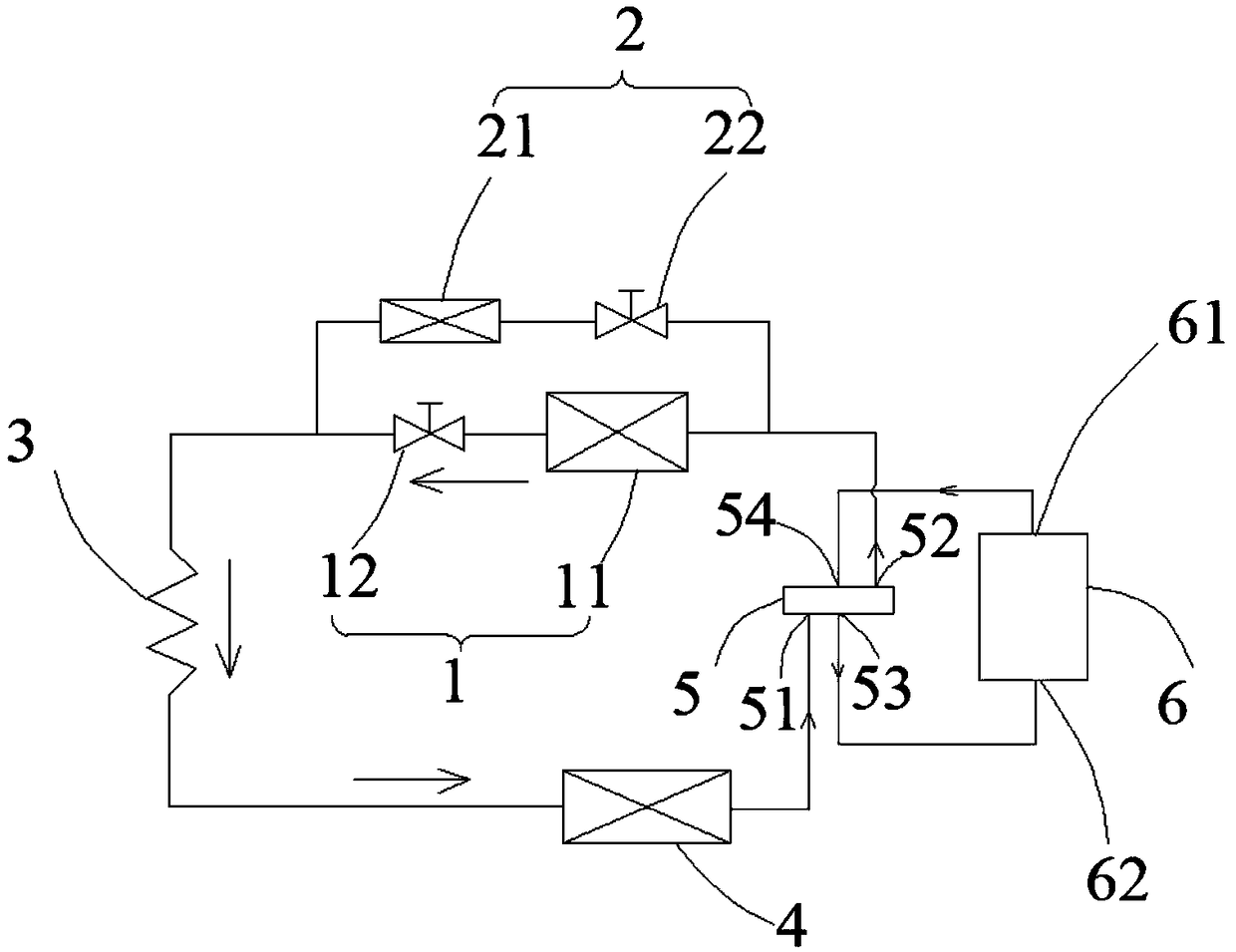 Defrosting system and defrosting control method of air conditioner, and air conditioner