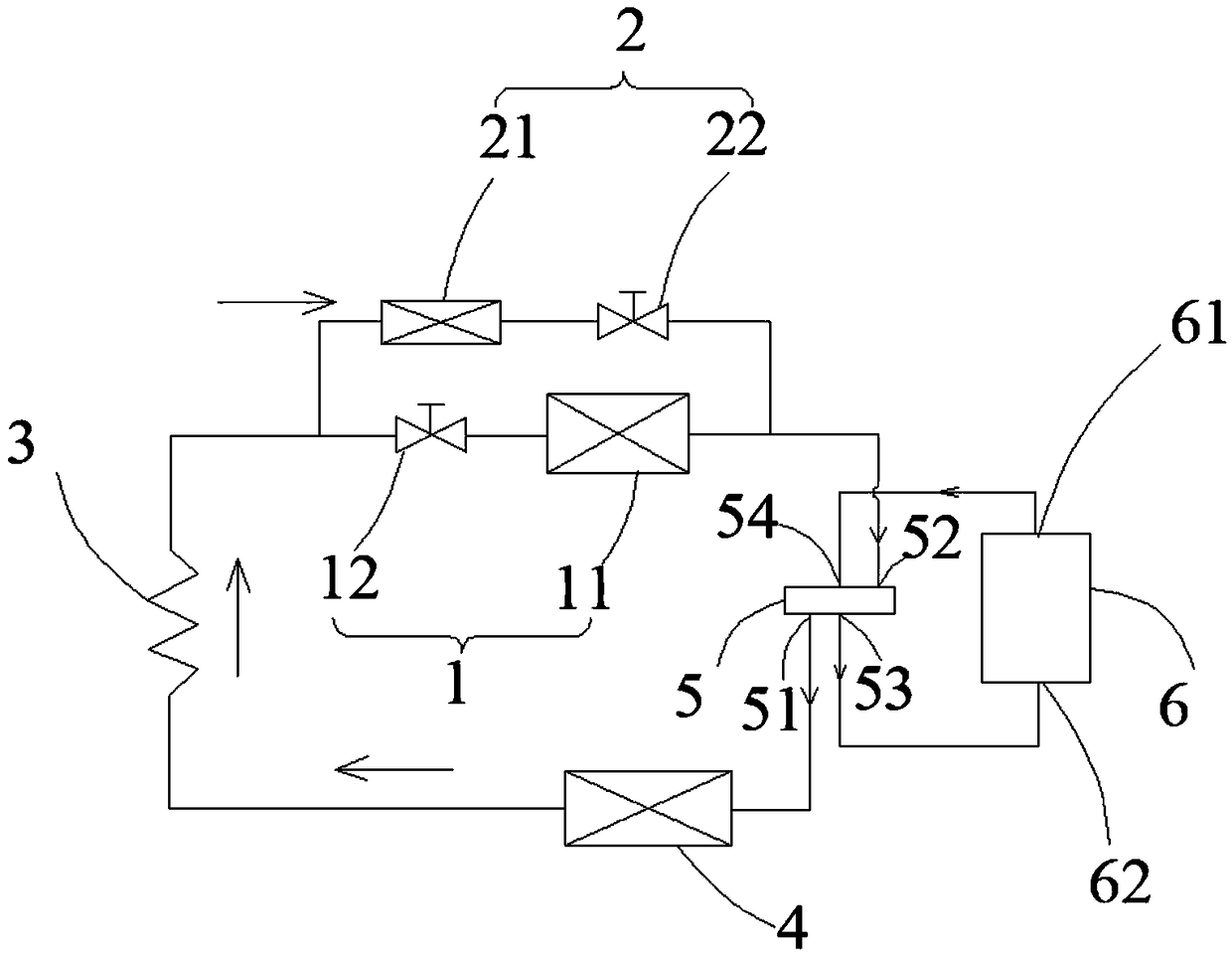 Defrosting system and defrosting control method of air conditioner, and air conditioner