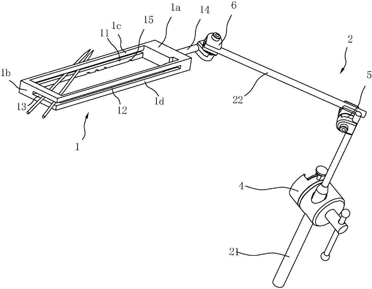 Quick positioning device for femoral-nail entry point