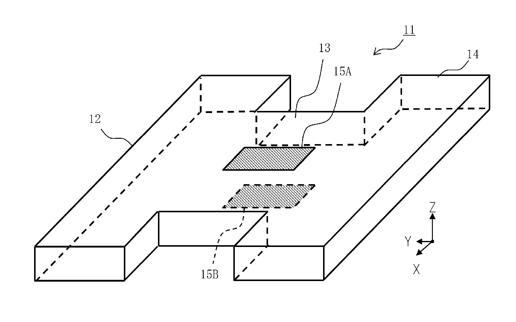 Angular acceleration detection device