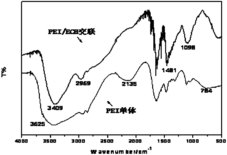 Metal ion carbonized adsorption material and preparation method thereof