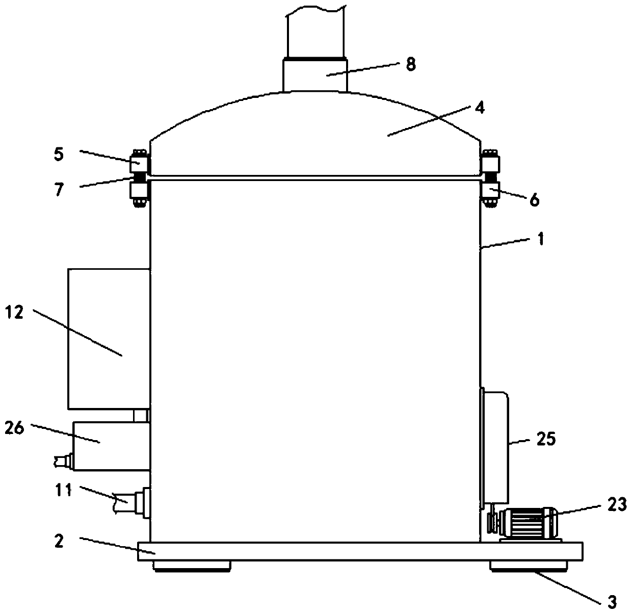 Water-based antibacterial fingerprint-resistant UV paint filtering device and preparation method thereof