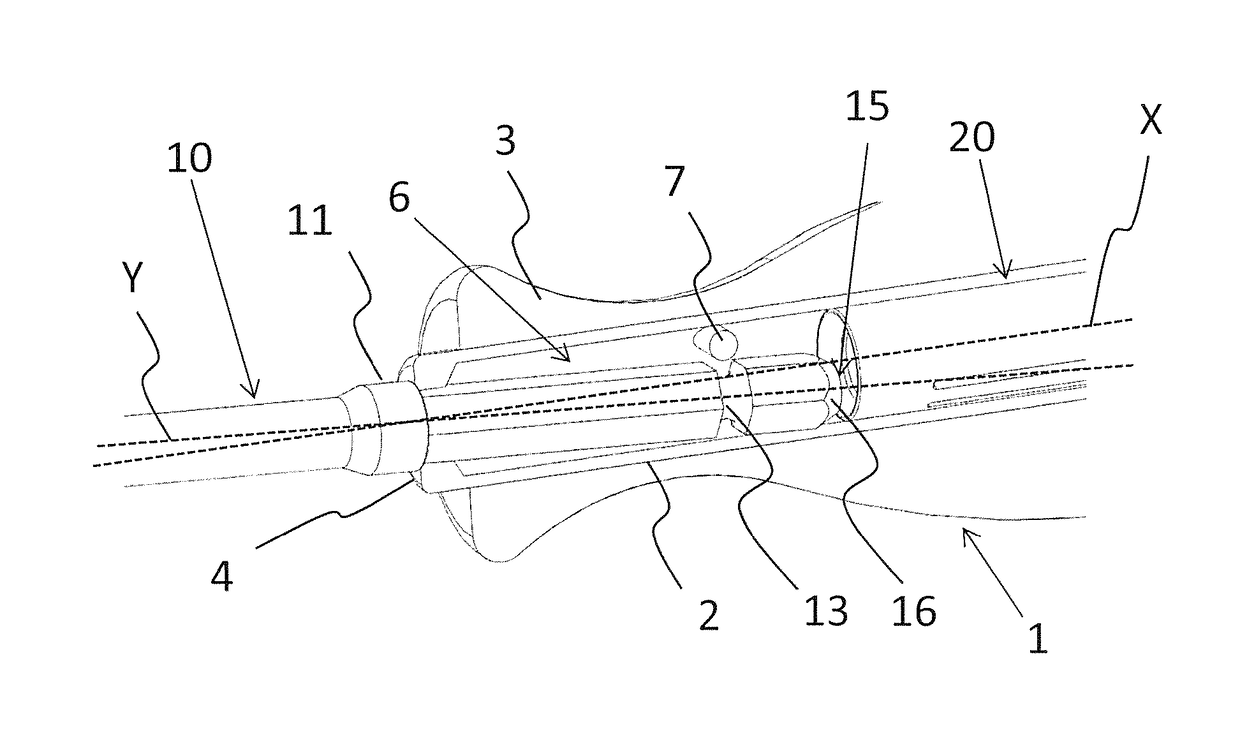 Coupling device for medical instrument or medical power-tool chuck