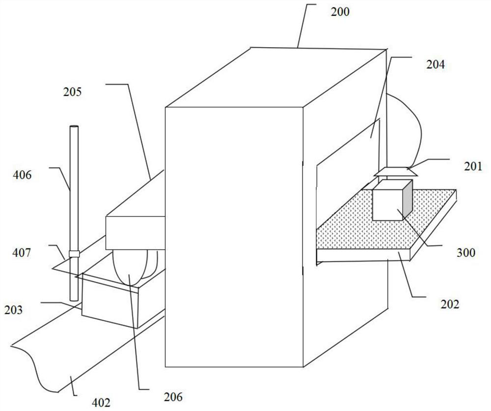 Supermarket self-service settlement goods taking system capable of automatically classifying and packaging