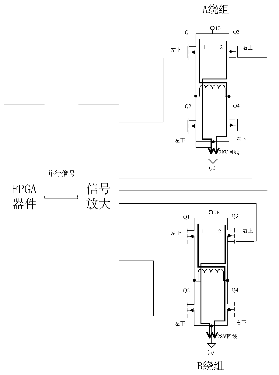 High-speed stepping motor drive circuit for space mechanism and control method thereof