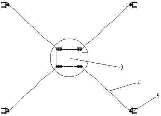 Pontoon type diving stirring machine