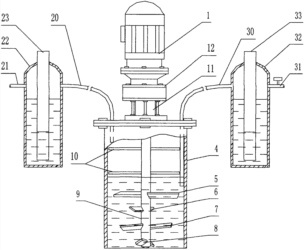 Multi-vane anisotropic turbulent flow type low-pressure and self-balancing slurry degassing device