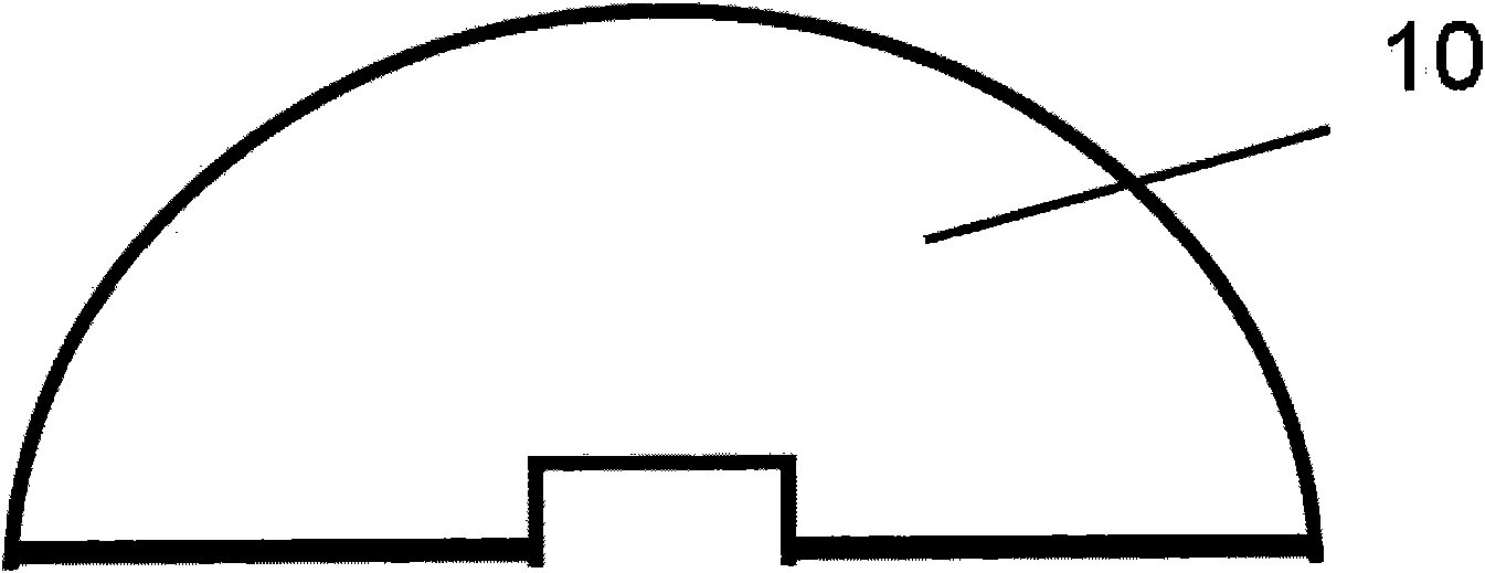 LED (Light-Emitting Diode) encapsulated lens