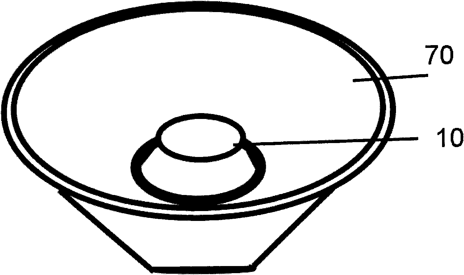 LED (Light-Emitting Diode) encapsulated lens