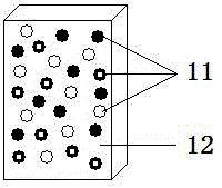 Light-weight wave-absorbing material adopting interlayer structure and preparation method of wave-absorbing material