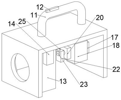 Portable port chamfering device capable of being automatically adjusted along with diameter of bar