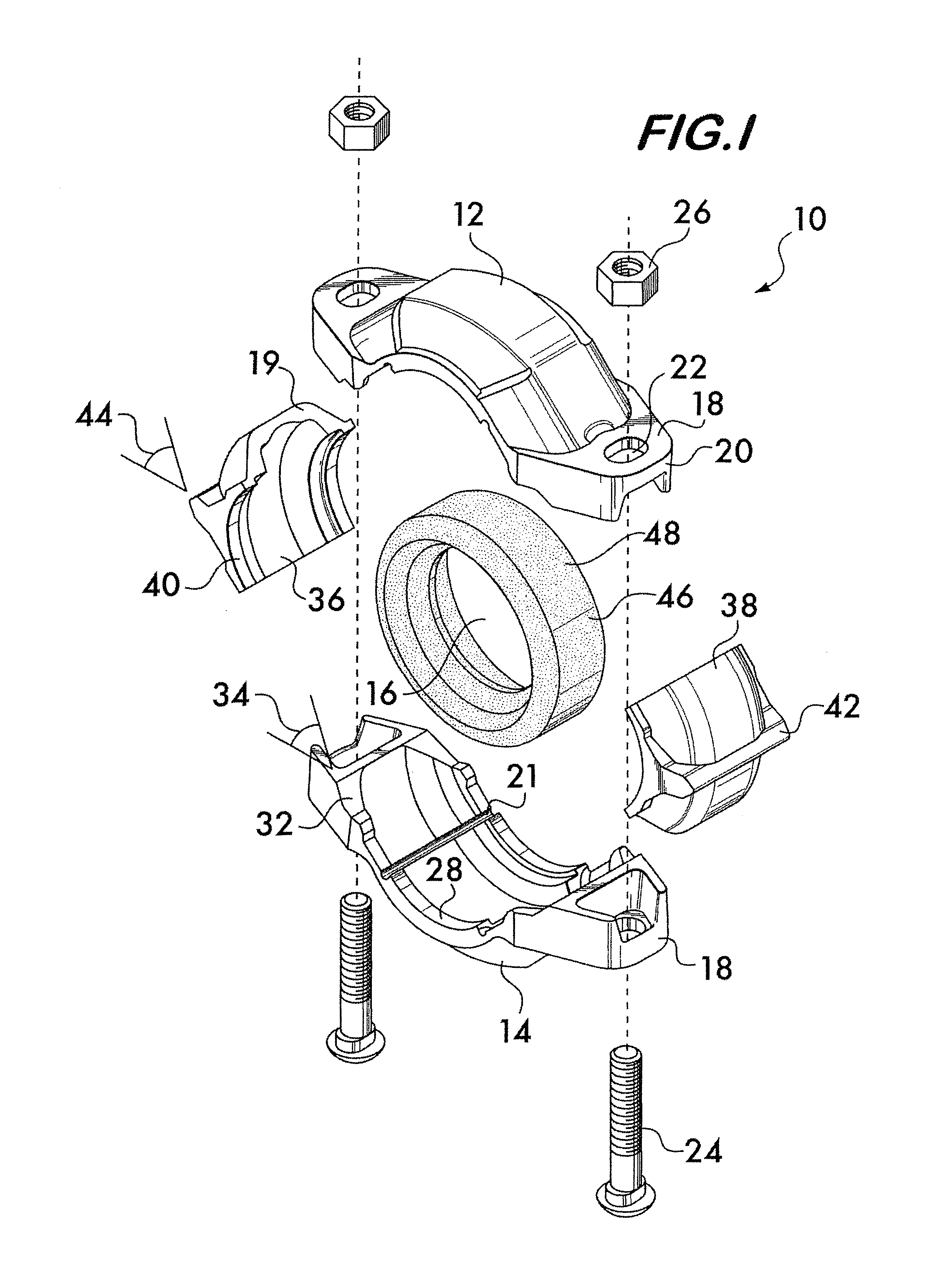 Pipe coupling having movable gripping bodies